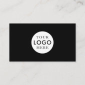 Modern Minimalist Logo Professional Black White 名刺 (正面)