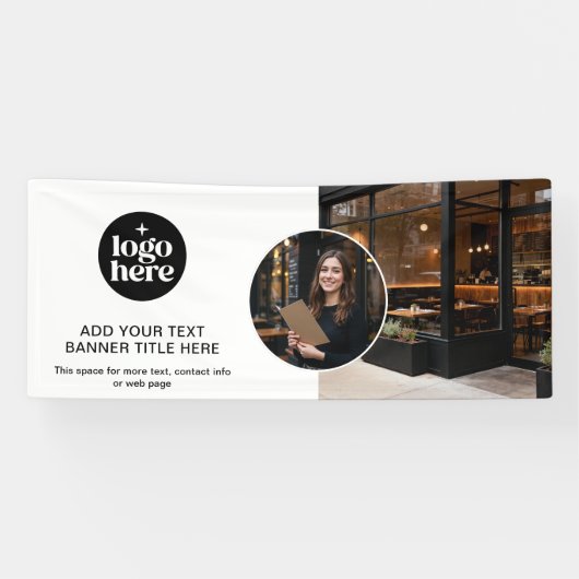 Modern Minimalist Logo Professional Business  横断幕 (横)