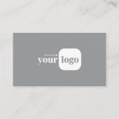 Modern Minimalist Logo & Social Media Icons 名刺 (裏面)