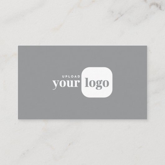 Modern Minimalist Logo & Social Media Icons 名刺 (裏面)