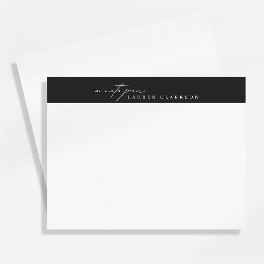 Modern Minimalist Logo Style Note Card 招待状
