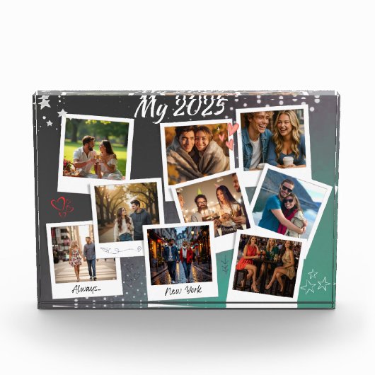 | Modern Minimalist Love Keepsake, Personalized フォトブロック (正面)