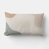 Modern Minimalist Lumbar Pillow with Cozy Abstract ランバークッション (正面)