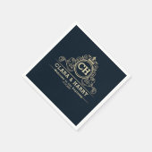 Modern minimalist luxury champagne champagne gold スタンダードカクテルナプキン (角)