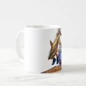 Modern Minimalist Luxury Cyber Shark - Neon Aesthe コーヒーマグカップ (正面左)