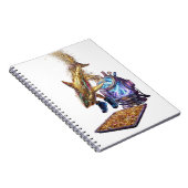 Modern Minimalist Luxury Cyber Shark - Neon Aesthe ノートブック (右側)