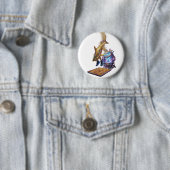 Modern Minimalist Luxury Cyber Shark - Neon Aesthe 缶バッジ (インサイチュ)