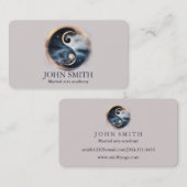 Modern Minimalist Martial Arts Yin Yang Karate  名刺 (正面/裏面)