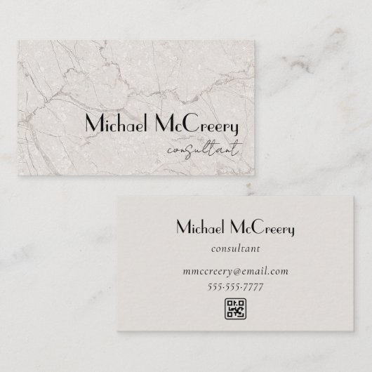 Modern Minimalist Masculine Luxury Professional 名刺 (正面/裏面)