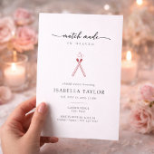 Modern Minimalist Match Bridal Shower Invitation 招待状