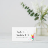 Modern Minimalist Mathematics Teacher Professional 名刺 (スタンド正面)