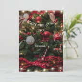 Modern Minimalist Merry Christmas Holiday Card  (スタンド正面)