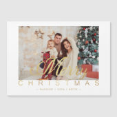 Modern Minimalist Merry Christmas Photo Family (正面)