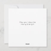 Modern Minimalist  | Merry Christmas with Photo シーズンカード (裏面)