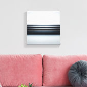 Modern Minimalist Metallic Horizon Art - Abstract キャンバスプリント (インサイチュ (リビング))