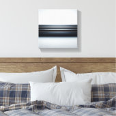 Modern Minimalist Metallic Horizon Art - Abstract キャンバスプリント (インサイチュ (寝室))