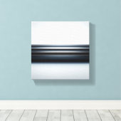 Modern Minimalist Metallic Horizon Art - Abstract キャンバスプリント (インサイチュ (ウッドフロア))