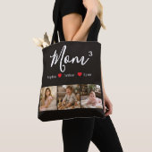 Modern Minimalist Mom Custom Photo & Name Keepsake トートバッグ (クローズアップ)