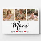 Modern Minimalist Mom Custom Photo & Name Keepsake フォトプラーク (正面)