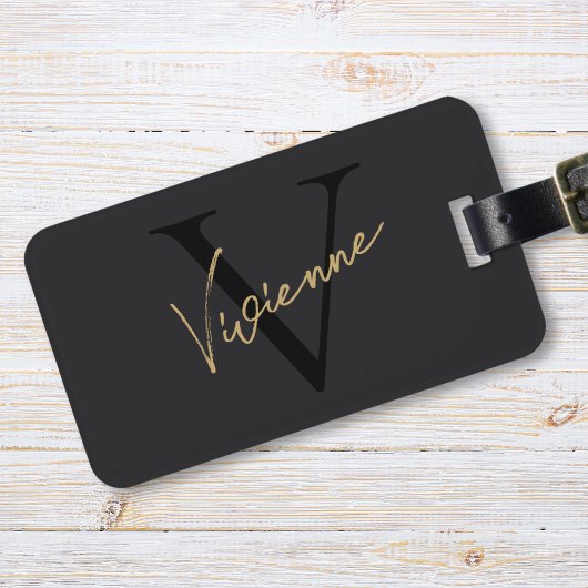Modern Minimalist Monogram Professional Marketing  ラゲッジタグ