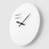 Modern Minimalist Motivational Wall Clock ラージ壁時計 (傾斜)
