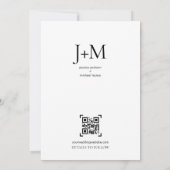 Modern Minimalist Multi-Photo Wedding セーブザデート (裏面)