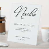 Modern Minimalist Nacho Bar Wedding Station sign 台座サイン (インサイチュ)