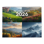 Modern Minimalist Nature 2026 Wall Calendar カレンダー (カバー)