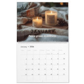 Modern Minimalist Nature 2026 Wall Calendar カレンダー (1月 2026)