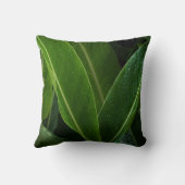 Modern Minimalist nature - Green Leaf Tropical クッション (裏面)