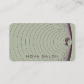 Modern Minimalist Nested Circular Fine Lines  名刺 (正面)