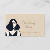 Modern Minimalist Neutral Elegant Aesthetic 名刺 (正面)