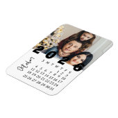 Modern Minimalist October 2026 Photo Calendar マグネット (左側)