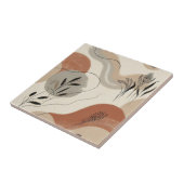 Modern Minimalist Organic Abstract Shapes Pattern タイル (側面)