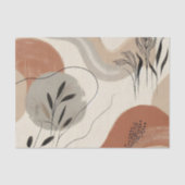 Modern Minimalist Organic Abstract Shapes Pattern 薄葉紙 (正面)