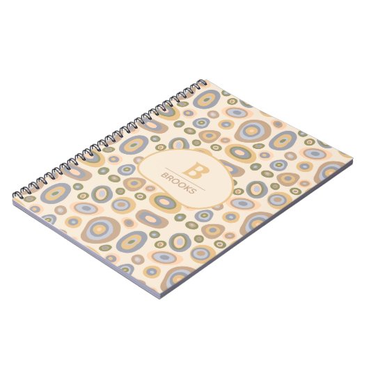 Modern Minimalist Organic Personalized ノートブック (左側)