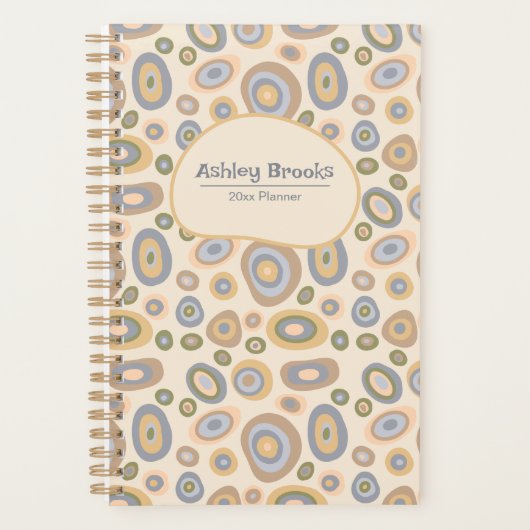 Modern Minimalist Organic Personalized Planner プランナー手帳 (正面)