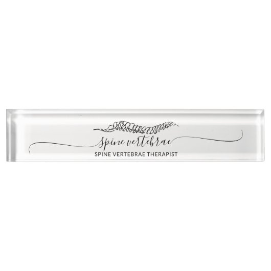 Modern Minimalist Orthopedic student デスクネームプレート (正面)