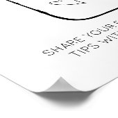 Modern minimalist Parenting tips Jar Baby Shower  ポスター (角)