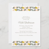 Modern Minimalist Pastel Aesthetic Baby Shower 招待状 (正面)