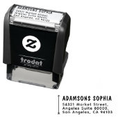 Modern Minimalist Personal Name & Address セルフインキングスタンプ