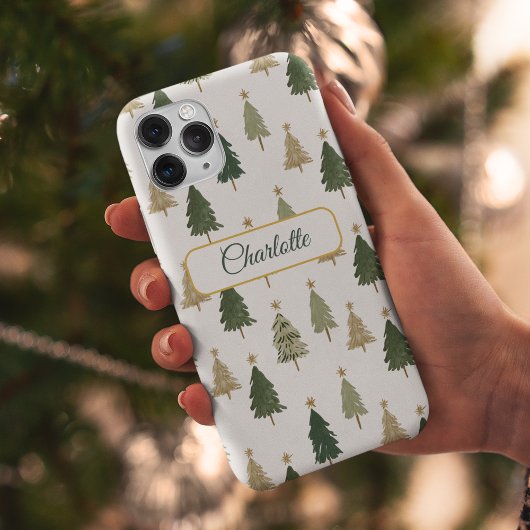 Modern Minimalist Personalized Christmas  Case-Mate iPhoneケース