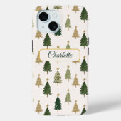 Modern Minimalist Personalized Christmas  Case-Mate iPhoneケース (裏面)