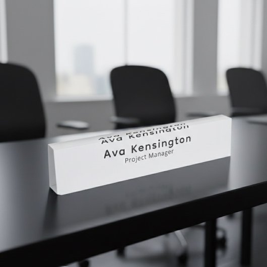 Modern Minimalist Personalized Desk Name Plate  デスクネームプレート