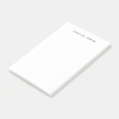 Modern Minimalist Personalized Name Stationery ポストイット (アングル)