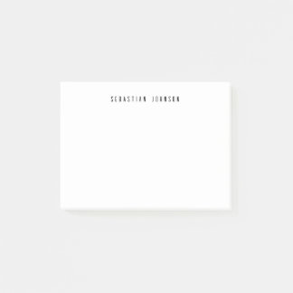 Modern Minimalist Personalized Name Stationery ポストイット