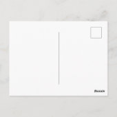 Modern Minimalist Personalized Name Stationery ポストカード (裏面)