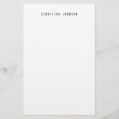 Modern Minimalist Personalized Name Stationery 便箋 (正面)