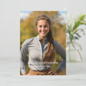 Modern Minimalist Photo Graduation 案内状 (スタンド正面)