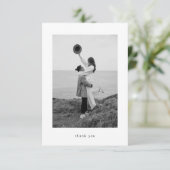 Modern Minimalist Photo Wedding サンキューカード (スタンド正面)